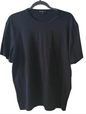 James Perse Black Cotton T-Shirt Size 3